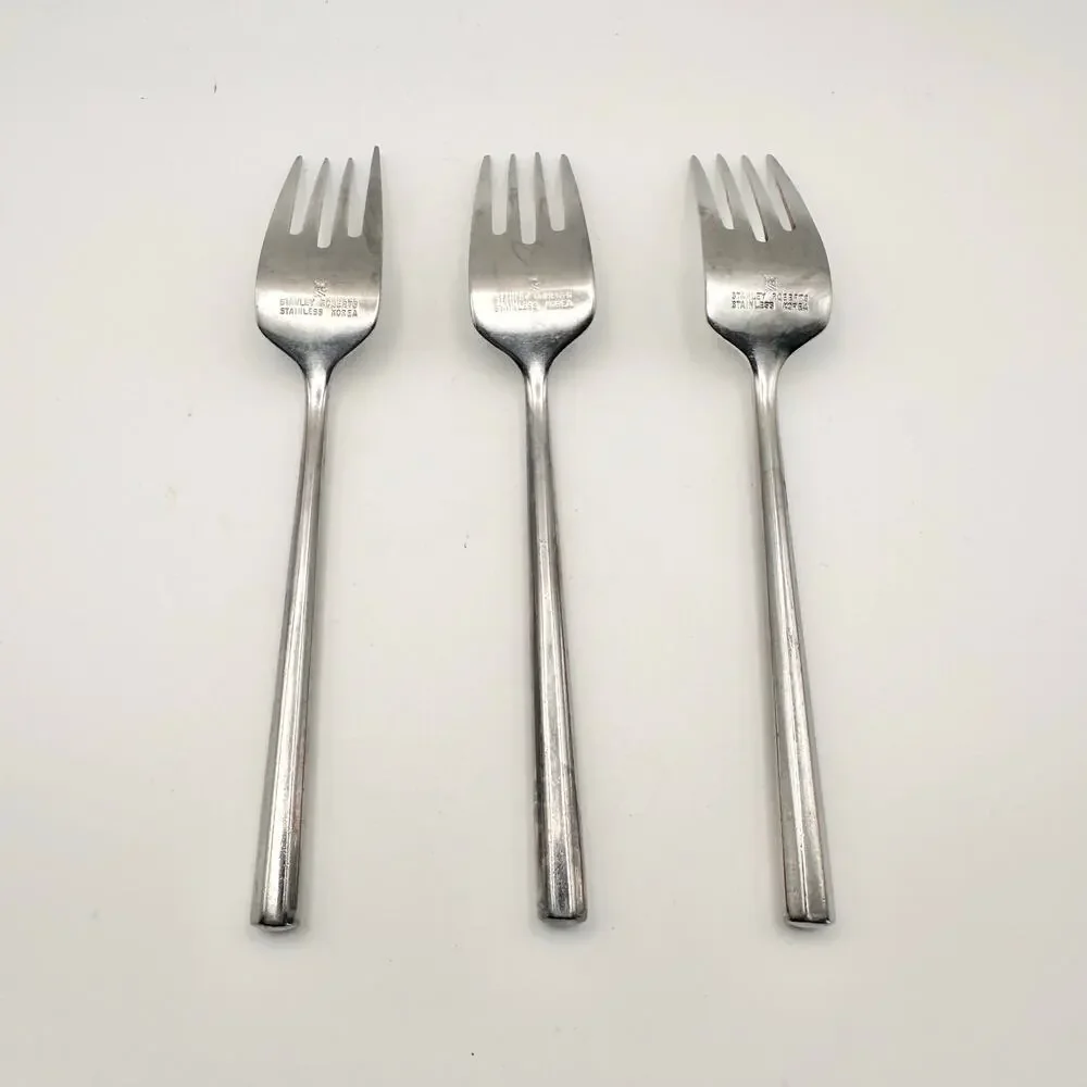 Stanley Roberts Korea York SRBYOR Set of 3 Salad Forks Dinner Forks Oval Spoons